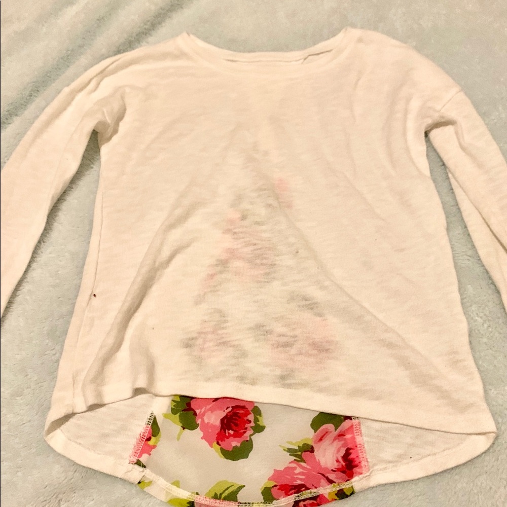 A white and florals top